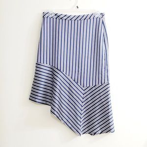 NWT Blue and White Asimetral Skirt